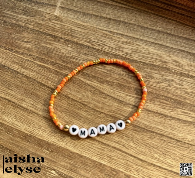 Handmade Beaded Bracelet - Mama