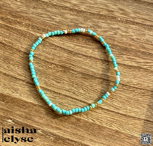 Handmade Beaded Bracelet - Turquoise