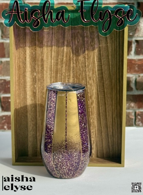17 oz. Glitter Wine Tumbler