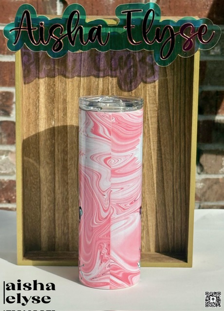 20 oz Vintage Camera-Themed Skinny Tumbler