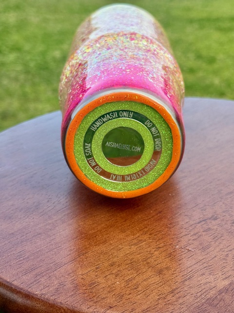 F That 30 oz Glitter Clip Mate Tumbler