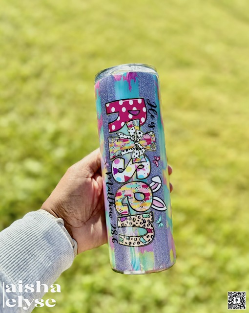 Easter He Is Risen 20 oz Skinny Tumbler