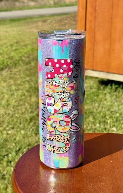 Easter He Is Risen 20 oz Skinny Tumbler