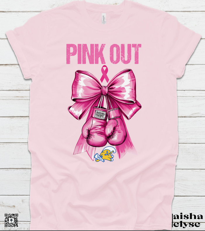 Tupelo Golden Wave Pink Out Breast Cancer Awareness T-Shirt