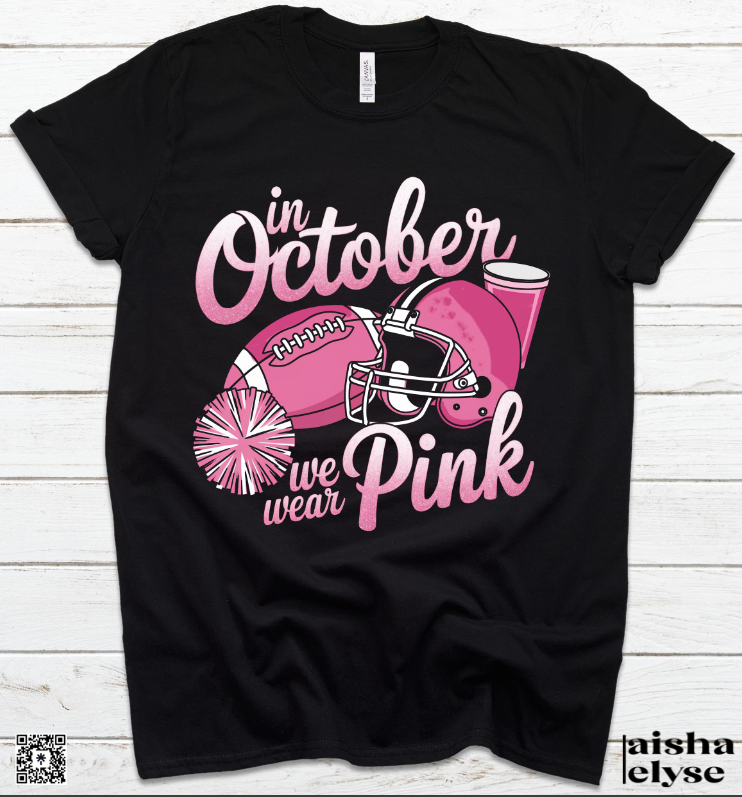 In October We Wear Pink T-shirt