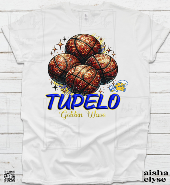 Tupelo Golden Wave Basketball T-shirt