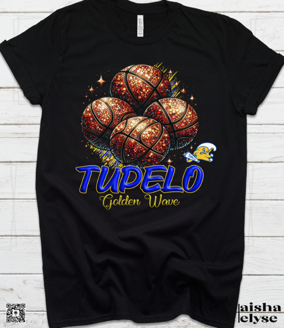 Tupelo Golden Wave Basketball T-shirt