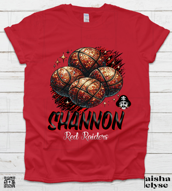 Shannon Red Raiders Basketball T-Shirt