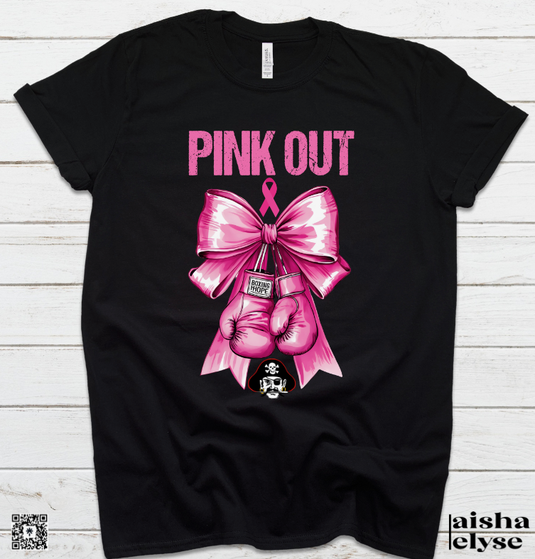 Shannon Red Raiders Pink Out Breast Cancer Awareness T-shirt