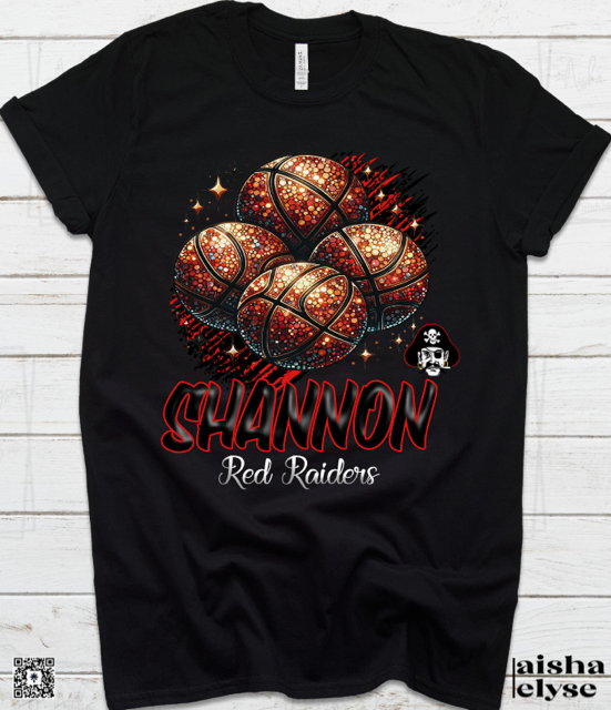 Shannon Red Raiders Basketball T-Shirt
