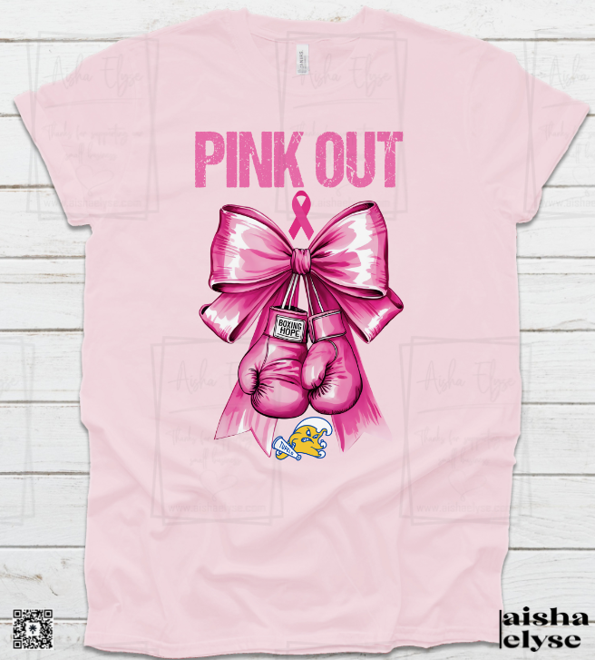 Tupelo Golden Wave Pink Out Breast Cancer Awareness T-Shirt
