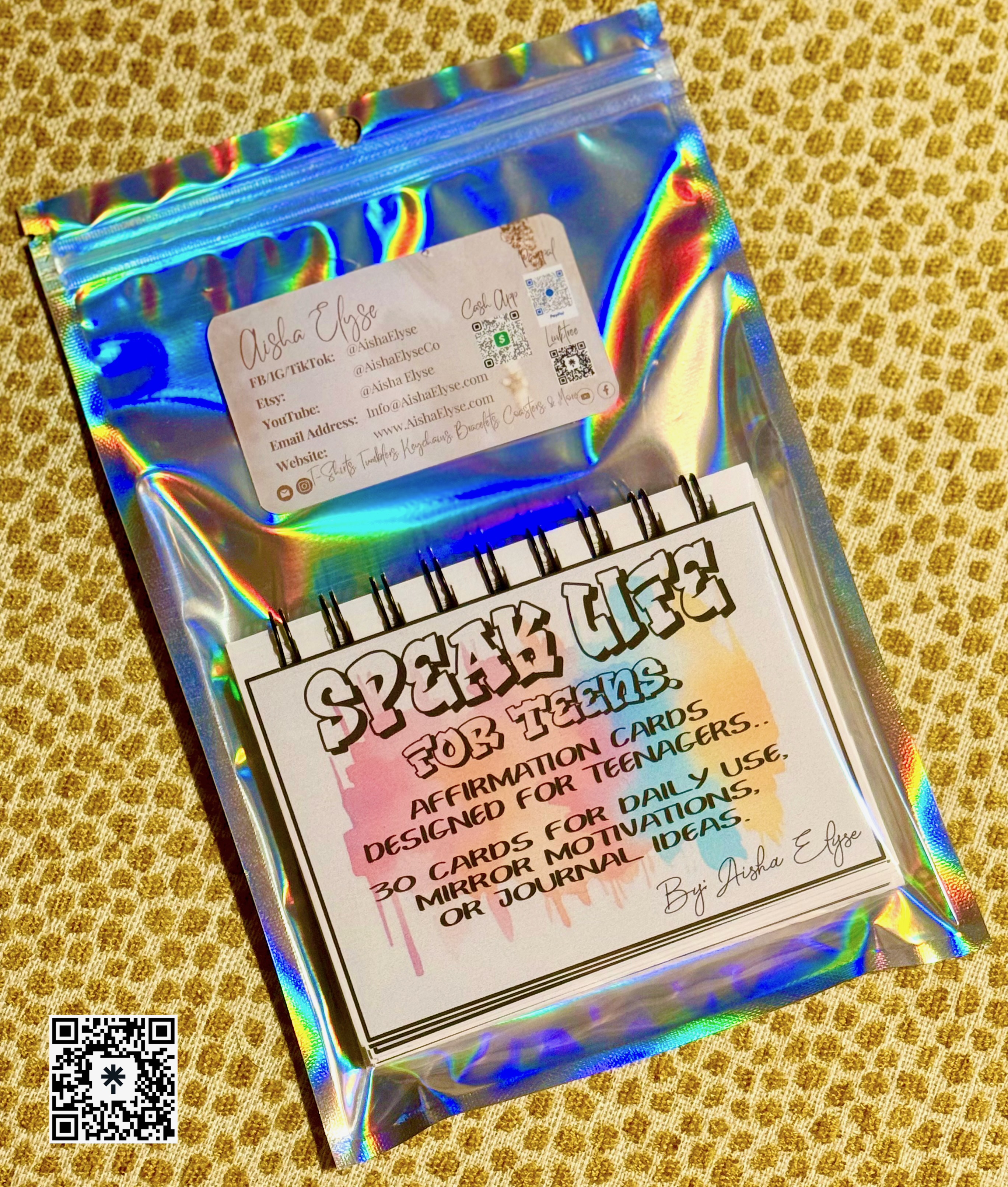 Speak Life for Teens - Affirmation Cards - Desk Flip Book