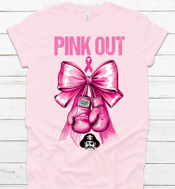 Shannon Red Raiders Pink Out Breast Cancer Awareness T-shirt