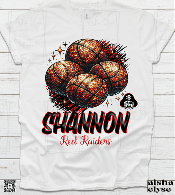 Shannon Red Raiders Basketball T-Shirt