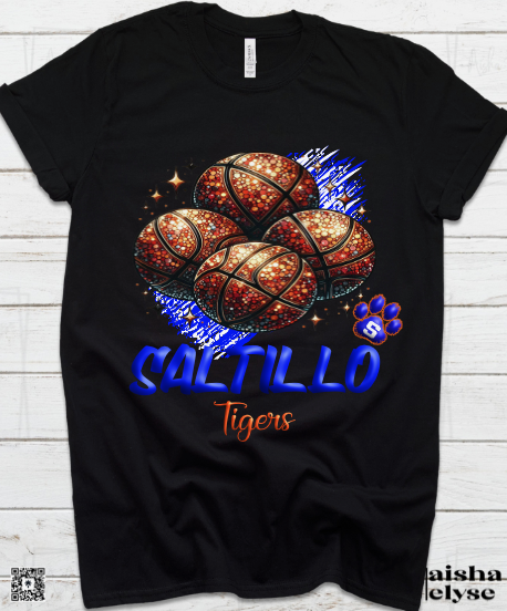 Saltillo Tigers Basketball T-Shirt