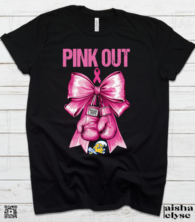 Tupelo Golden Wave Pink Out Breast Cancer Awareness T-Shirt