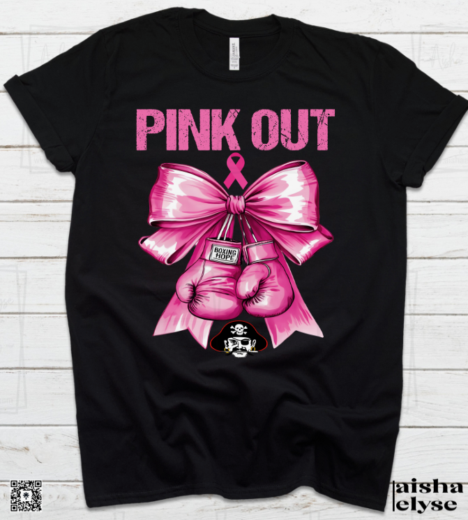 Shannon Red Raiders Pink Out Breast Cancer Awareness T-shirt
