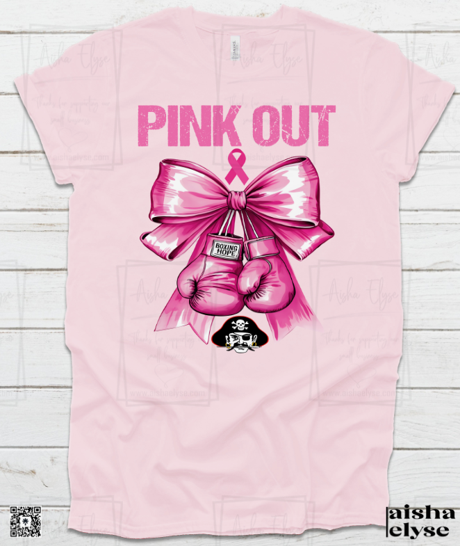 Shannon Red Raiders Pink Out Breast Cancer Awareness T-shirt