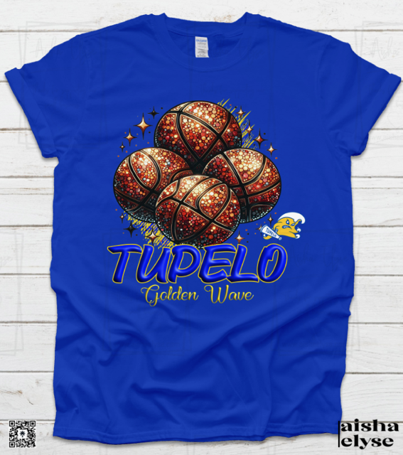 Tupelo Golden Wave Basketball T-shirt