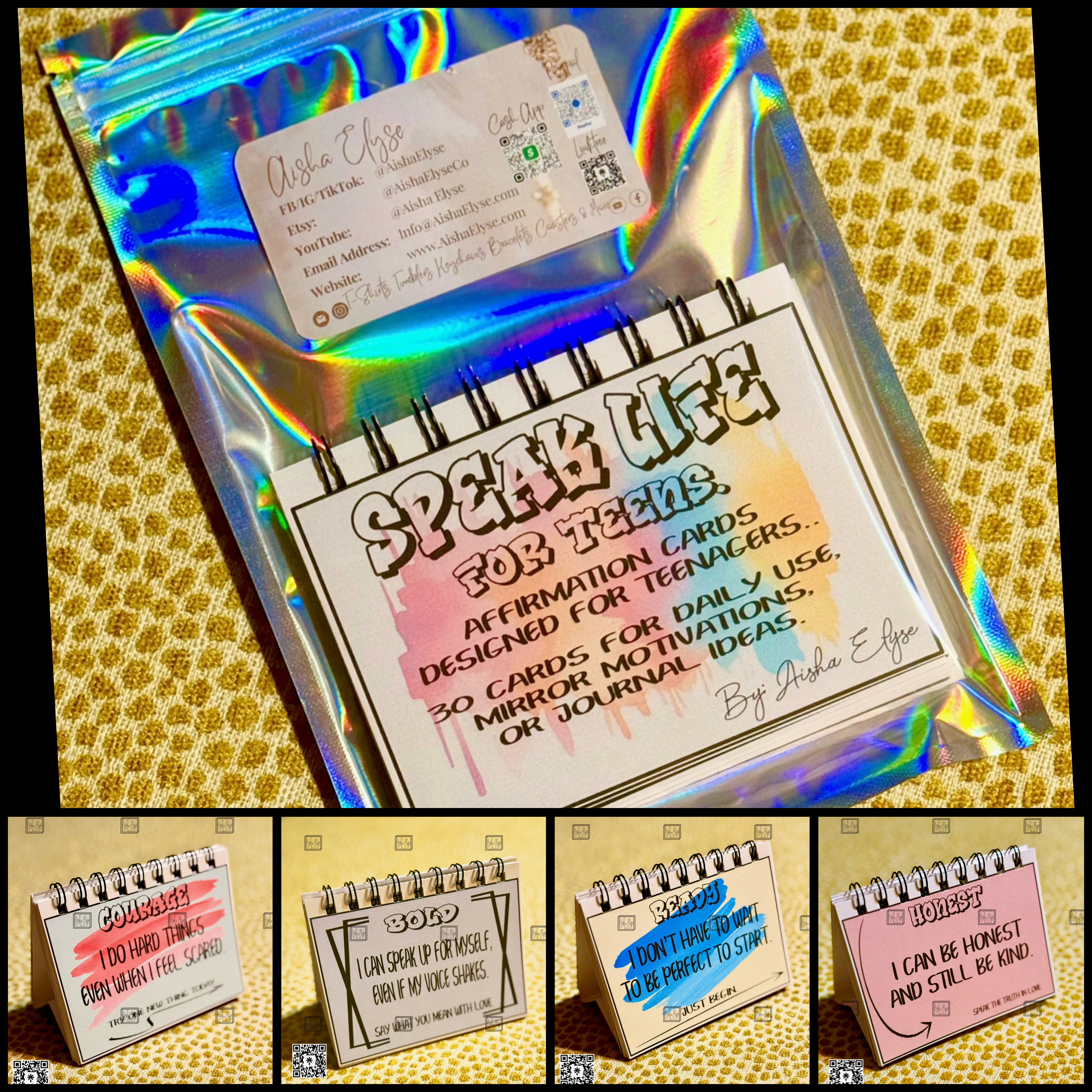 Speak Life for Teens Affirmation Cards (Digital File)