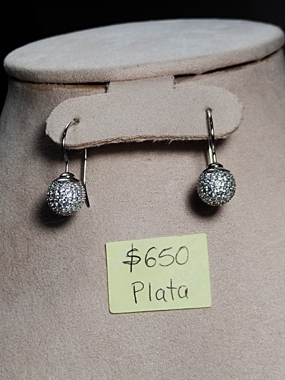 Aretes de plata