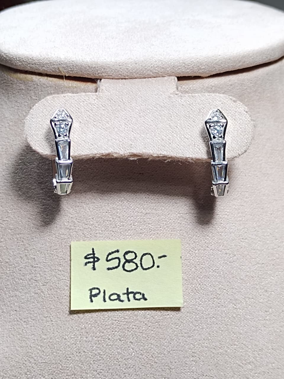 Aretes de plata