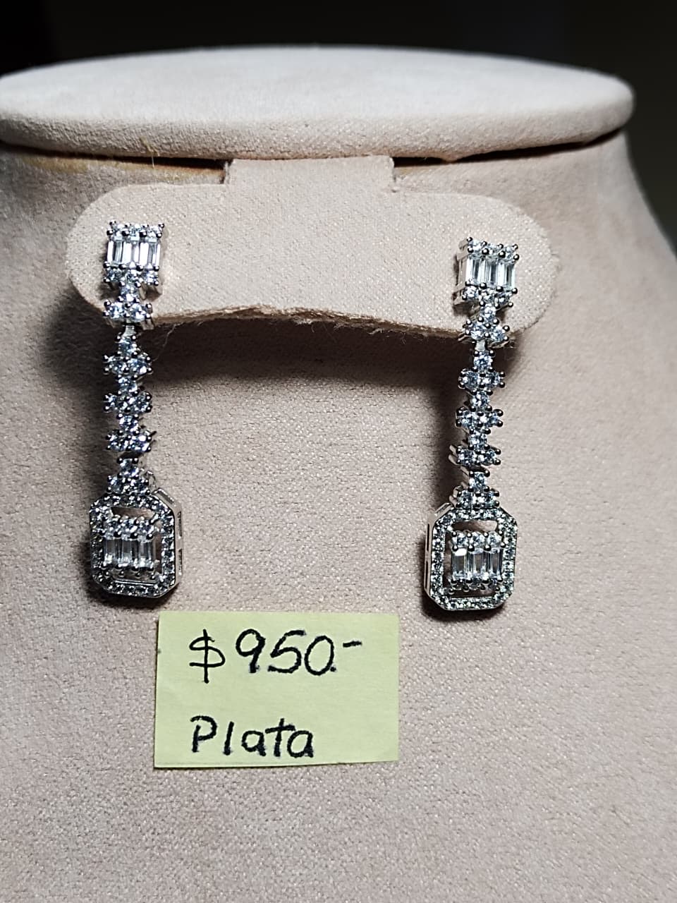 Aretes de plata