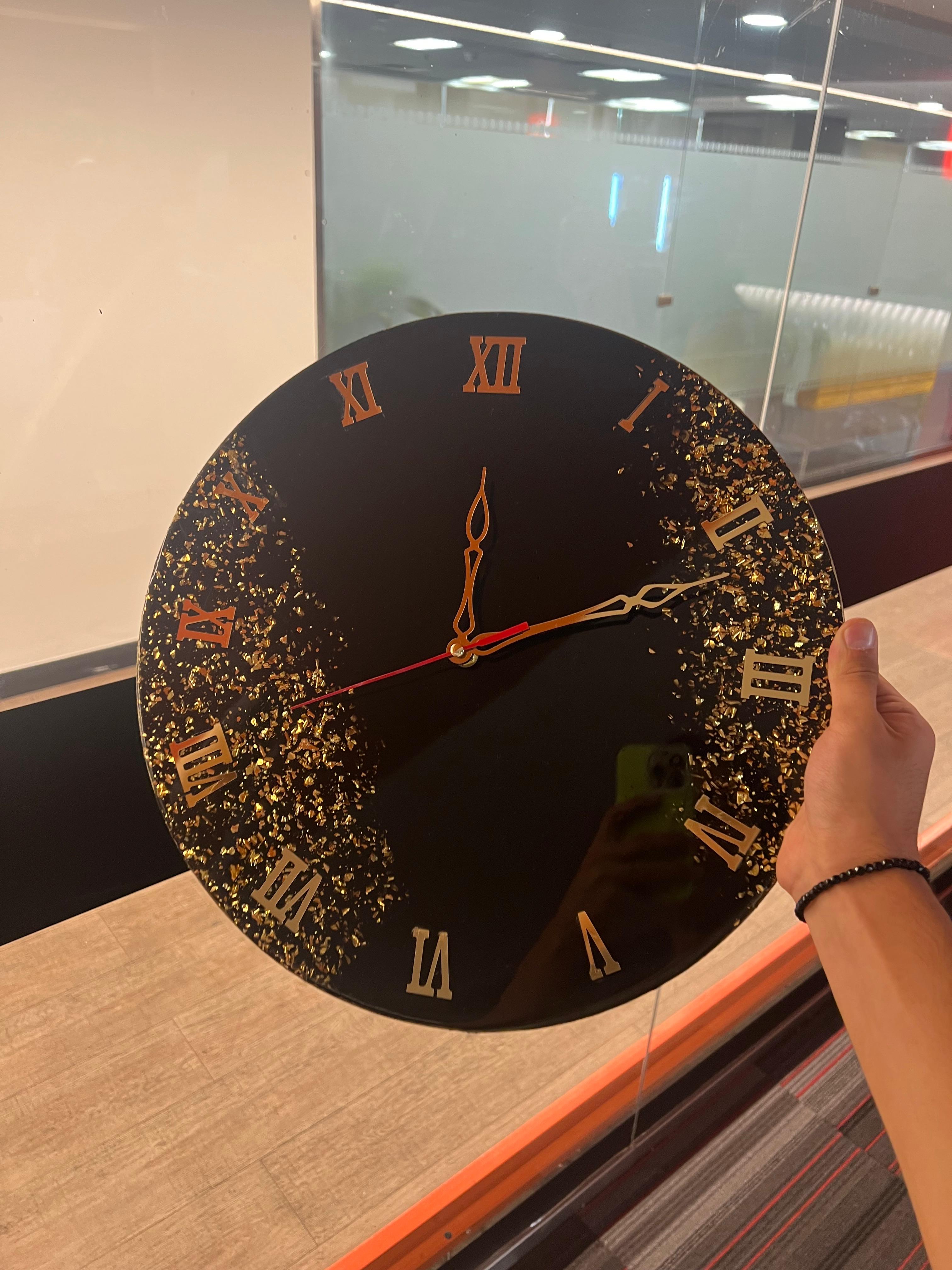 Black and Gold Clock