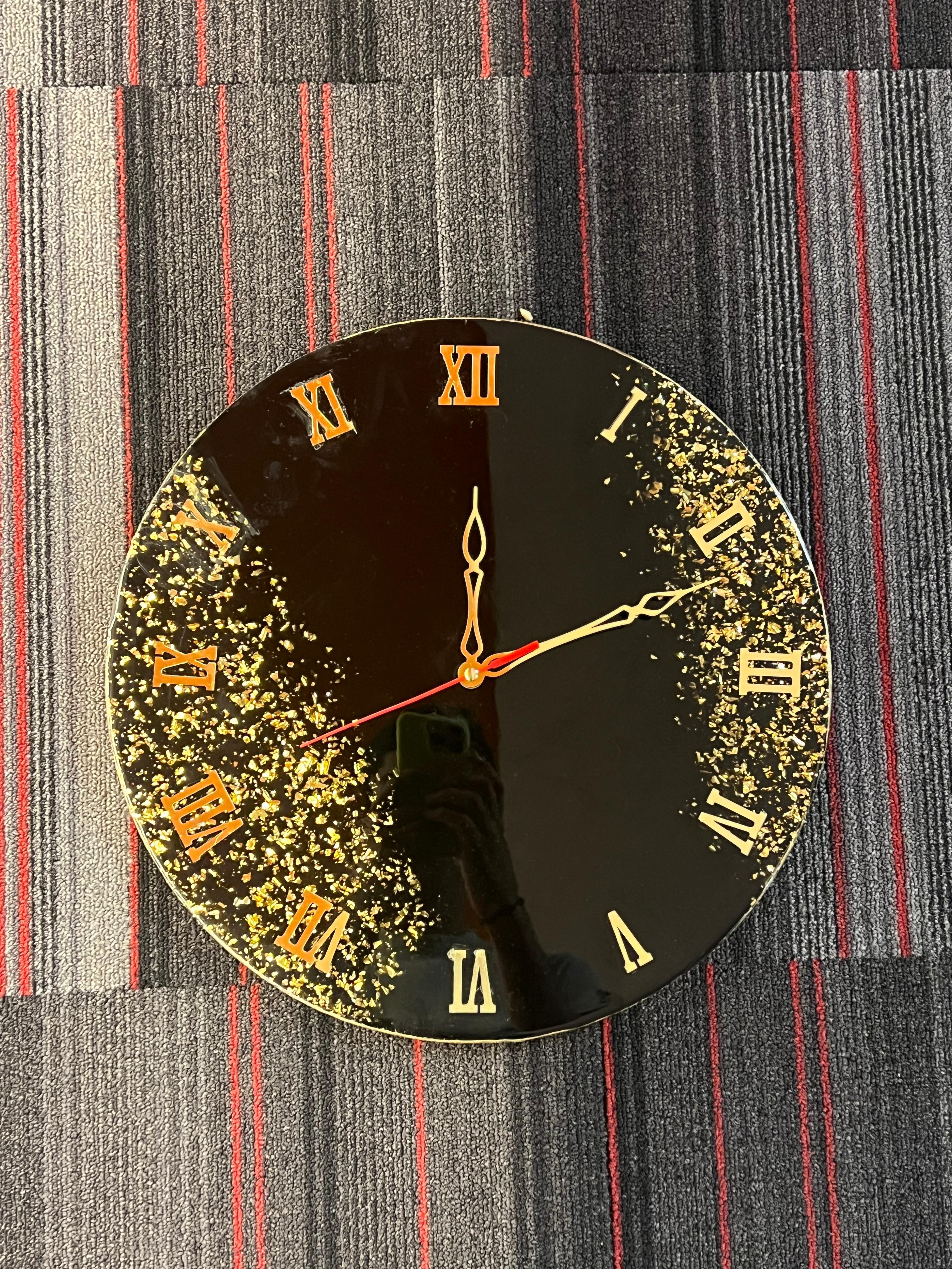 Black and Gold Clock