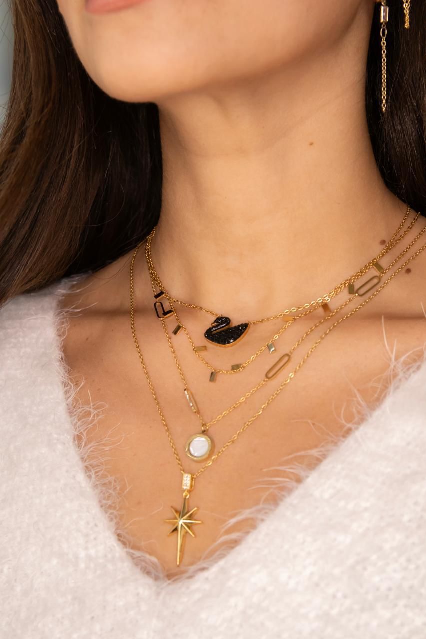 Gold stainless steel necklaces 