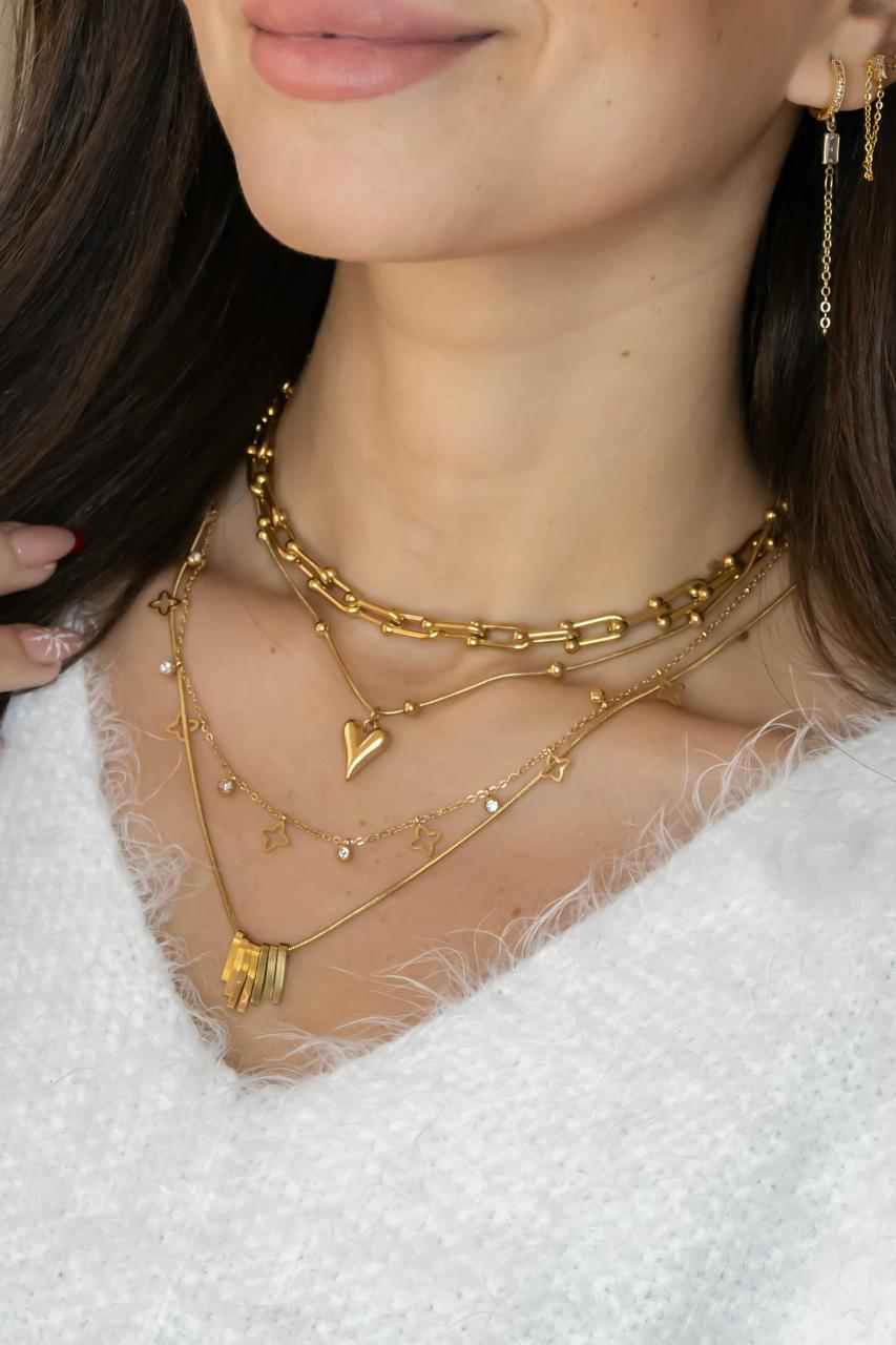 Gold stainless steel necklaces 