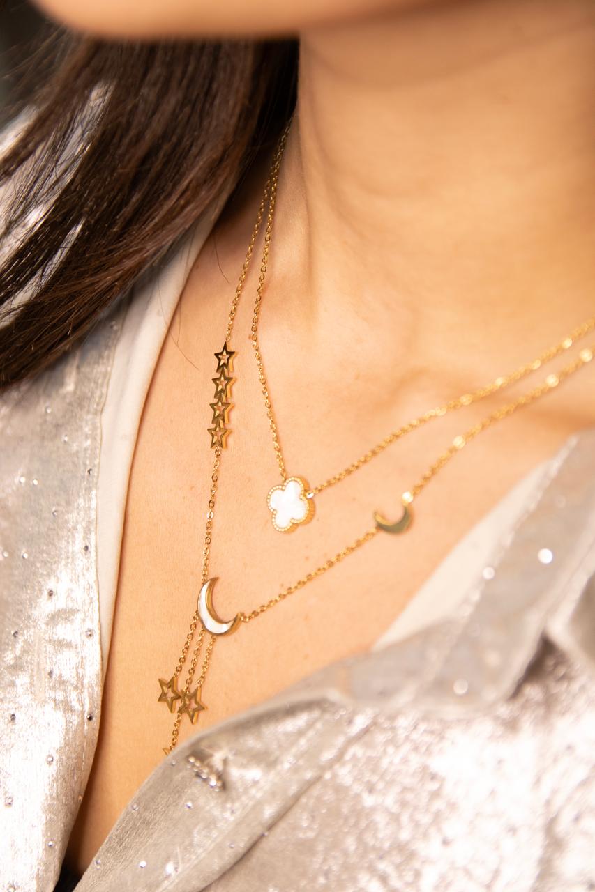 Gold stainless steel necklaces