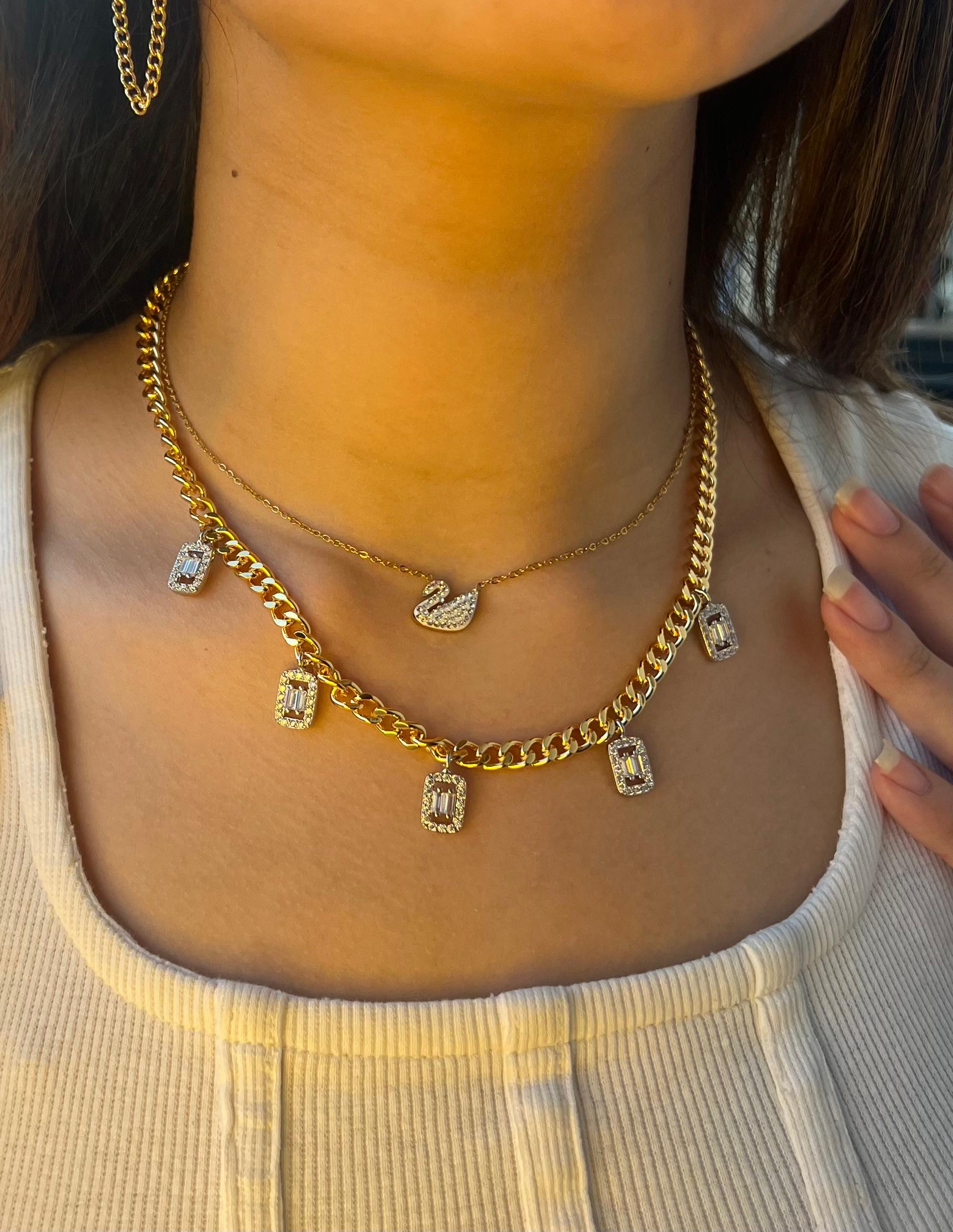 Gold stainless steel necklaces