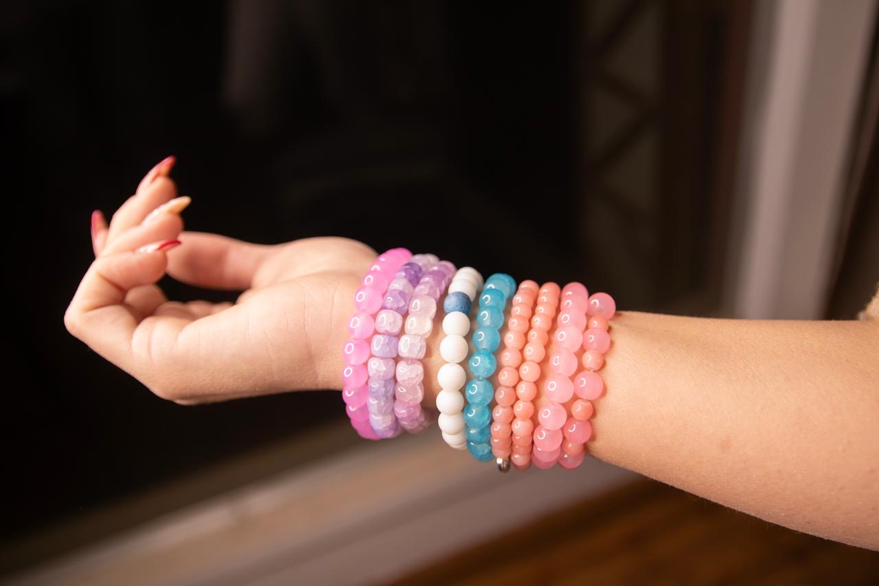 Pastal colourful bracelets