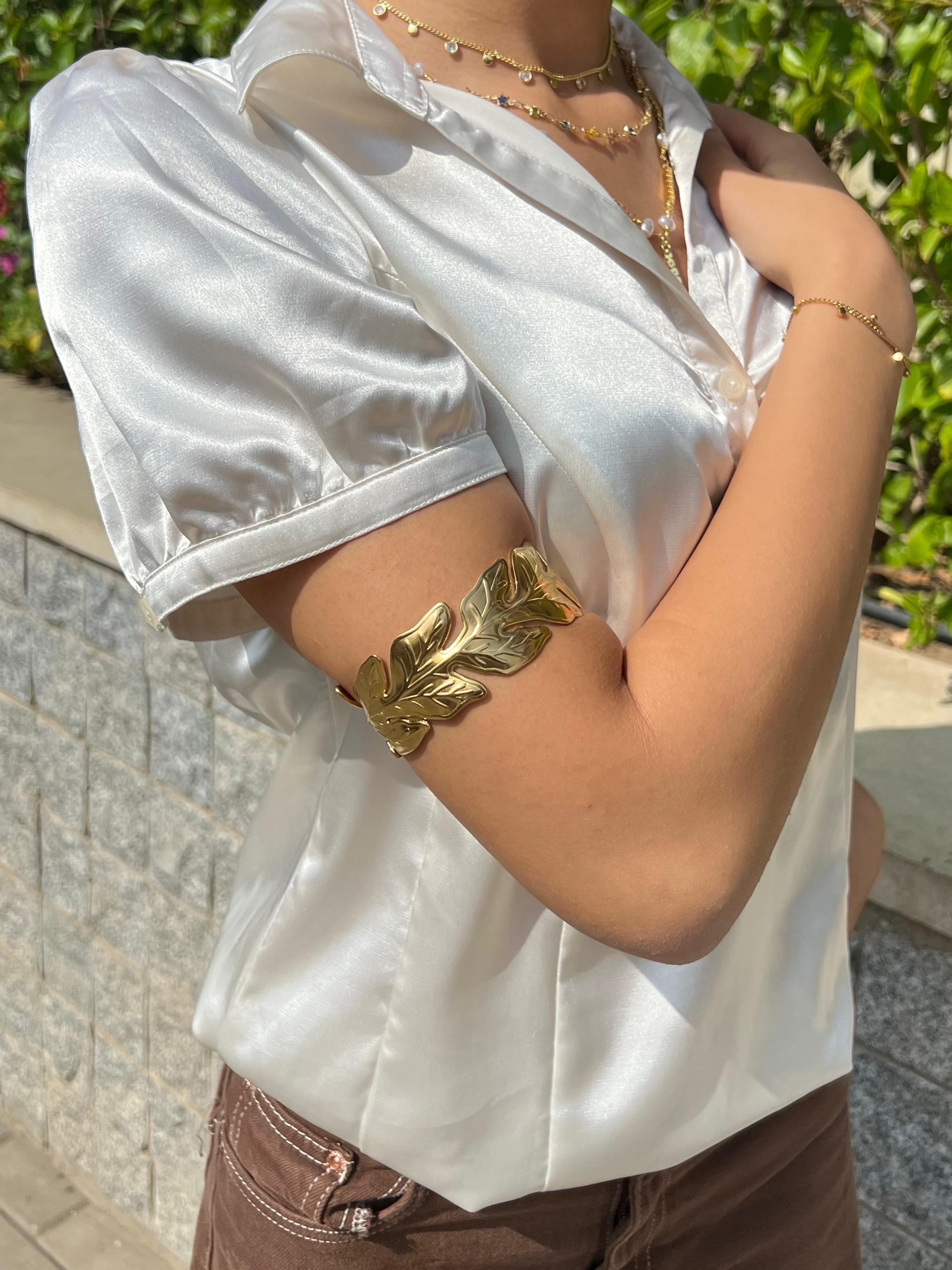 Gold Leaf Arm Cuff