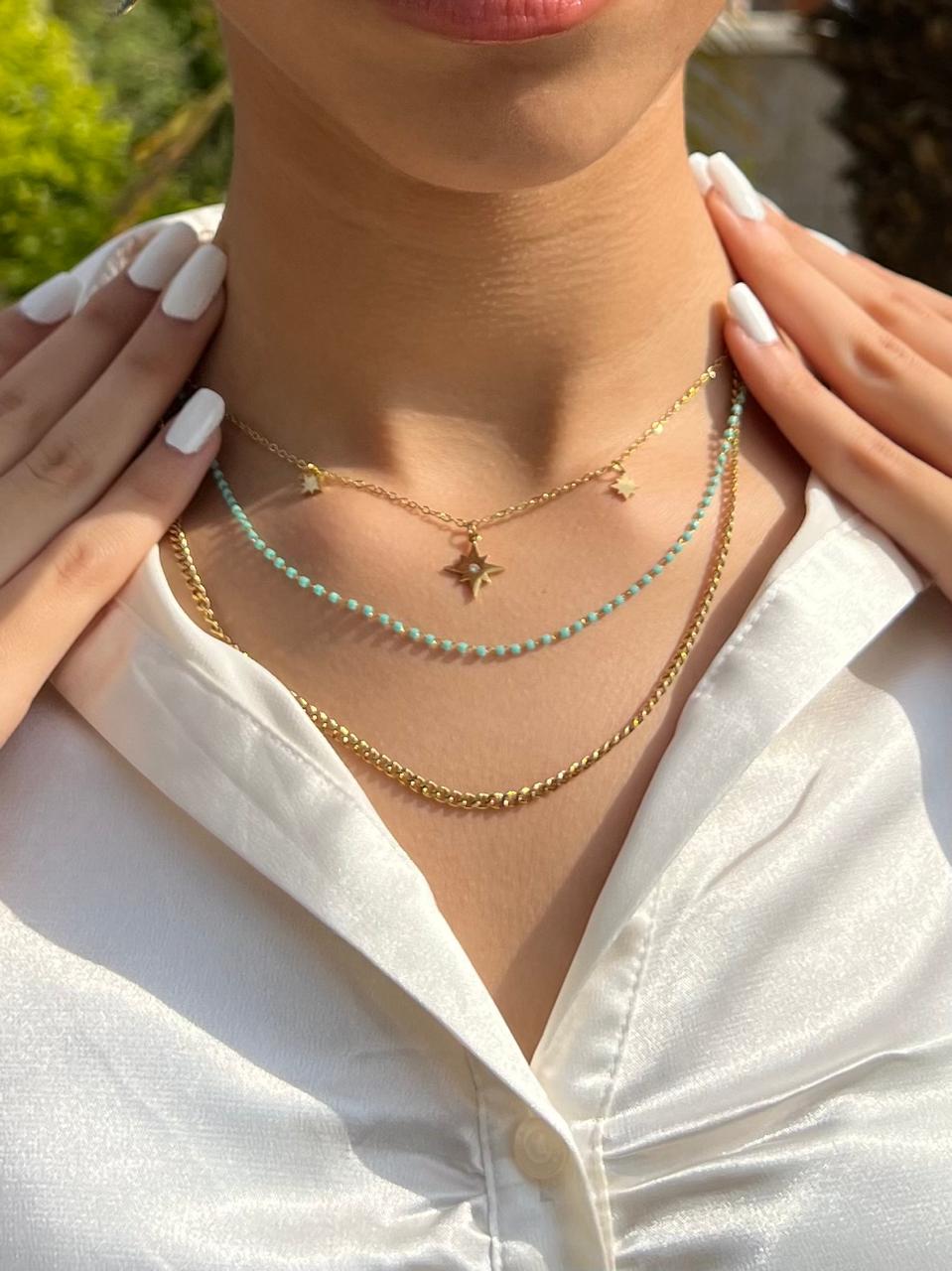 Gold-Tone Layered Necklace Set