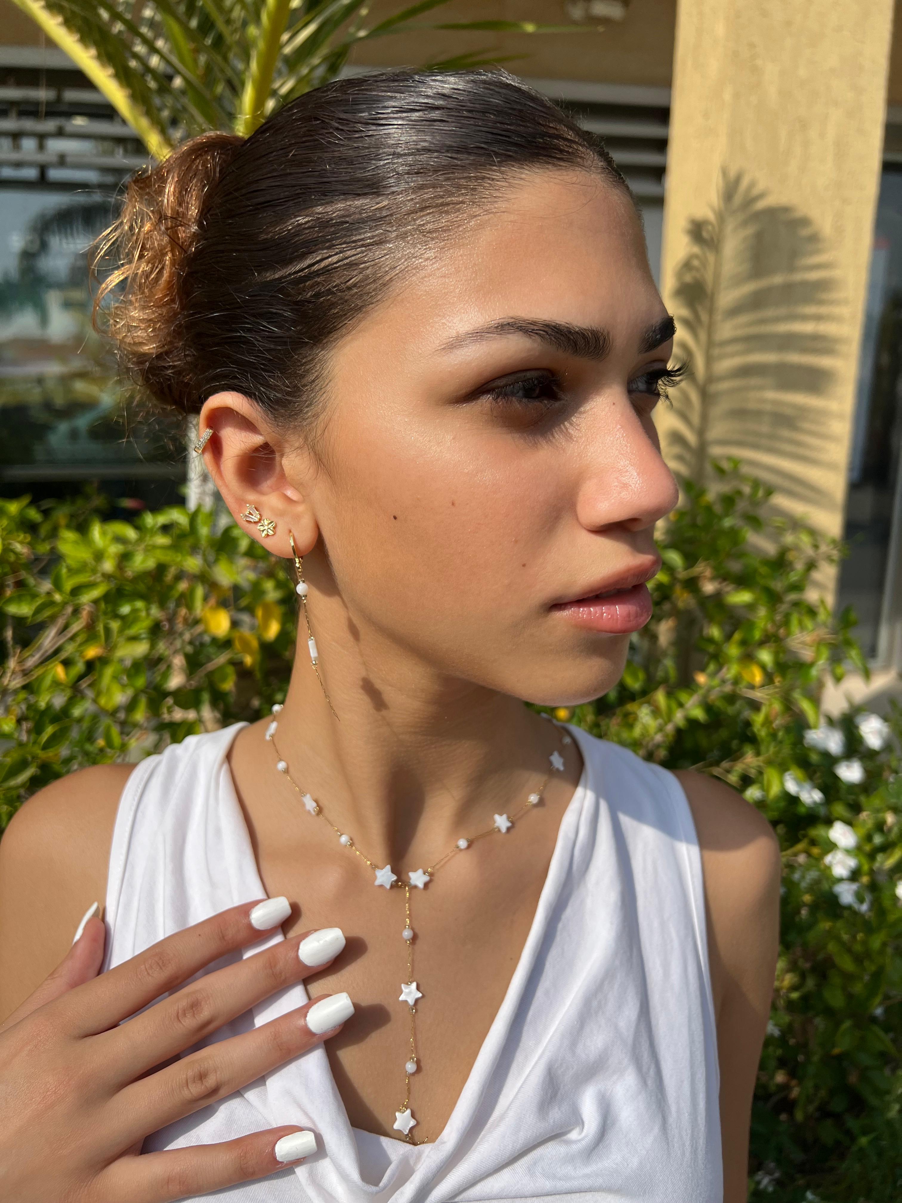 Layered Pearl and Gold Chain Necklace