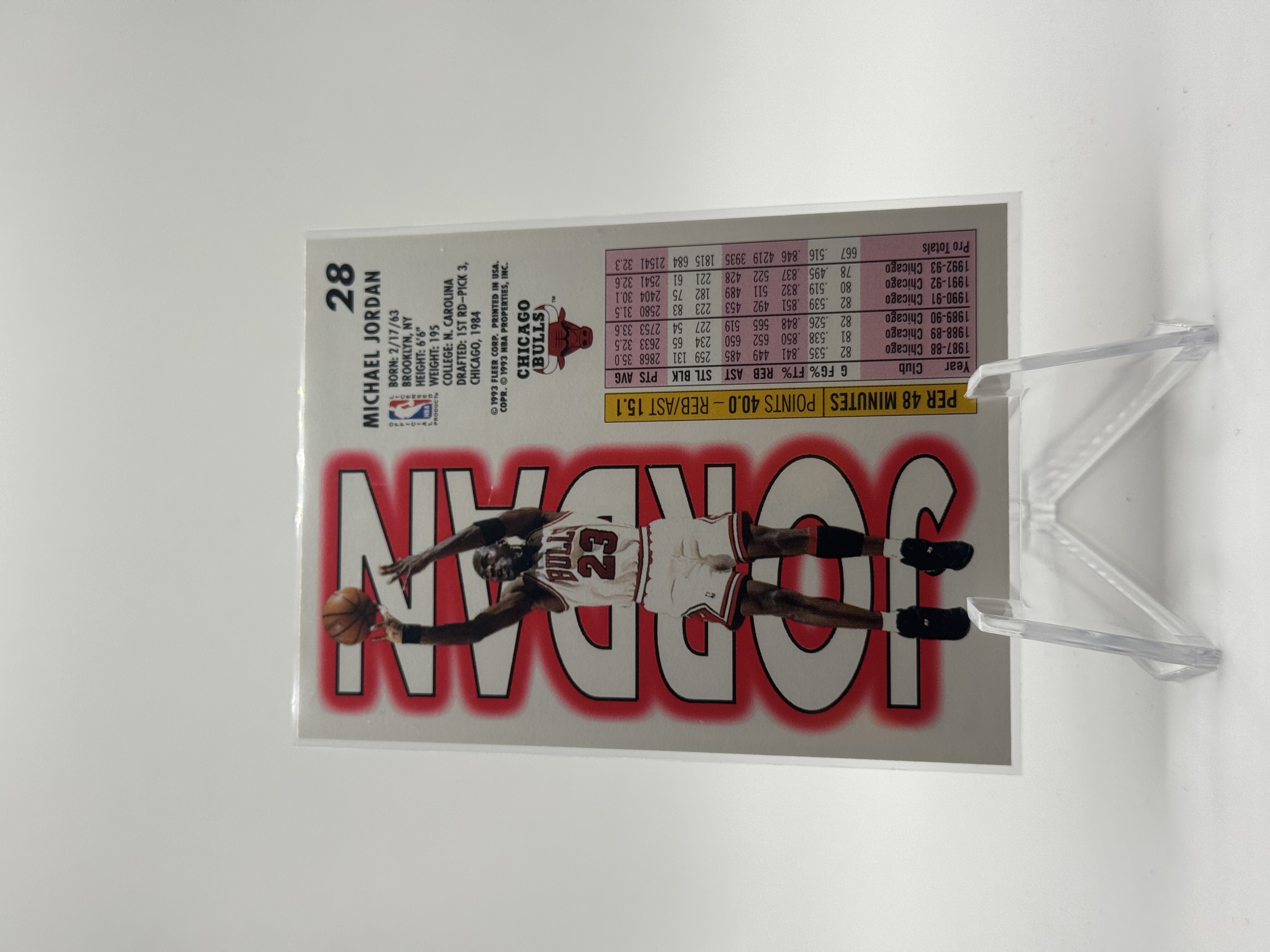 Michael Jordan 1993 Fleer 93-94 #28