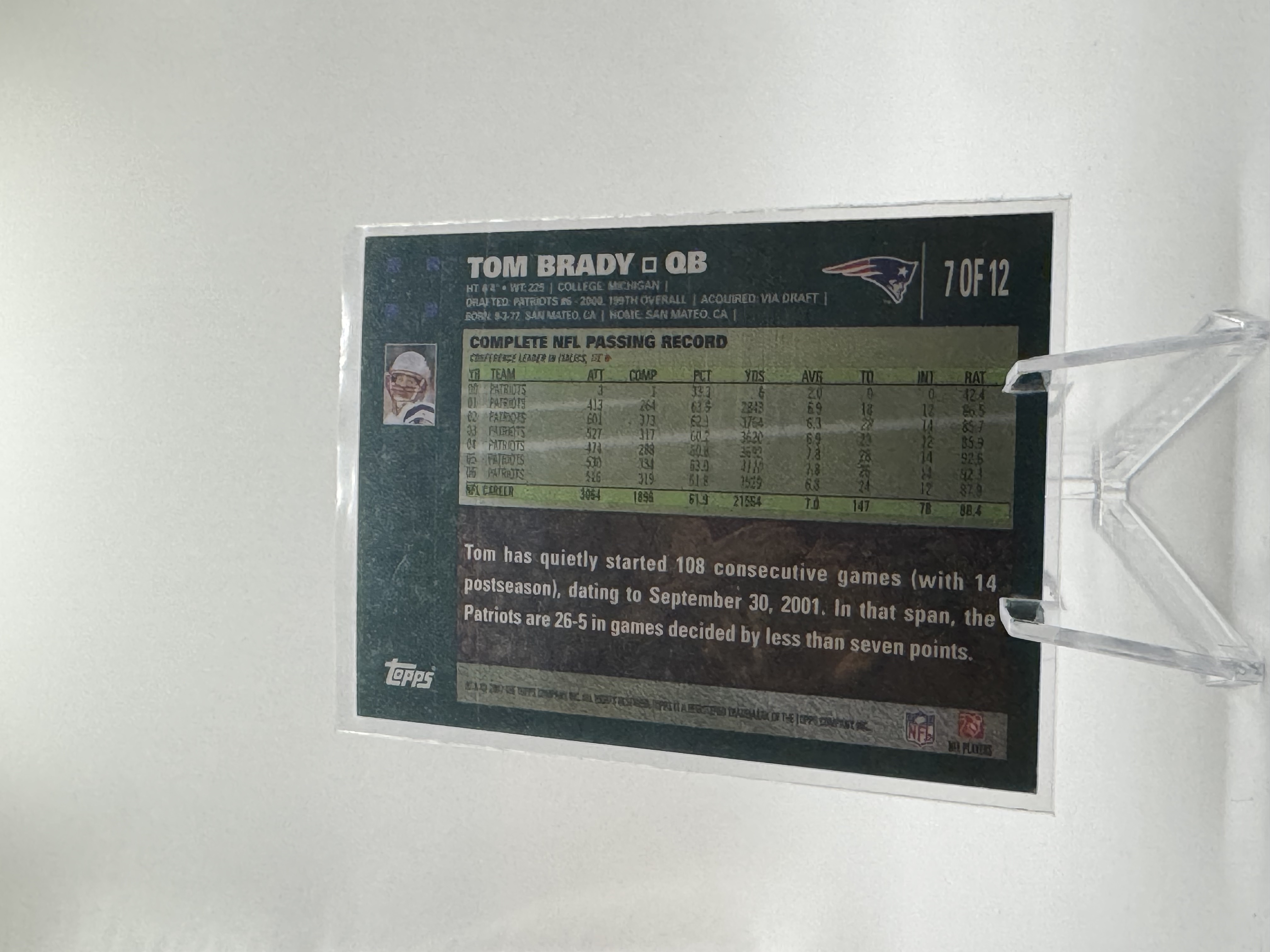 Tom Brady 2007 Topps