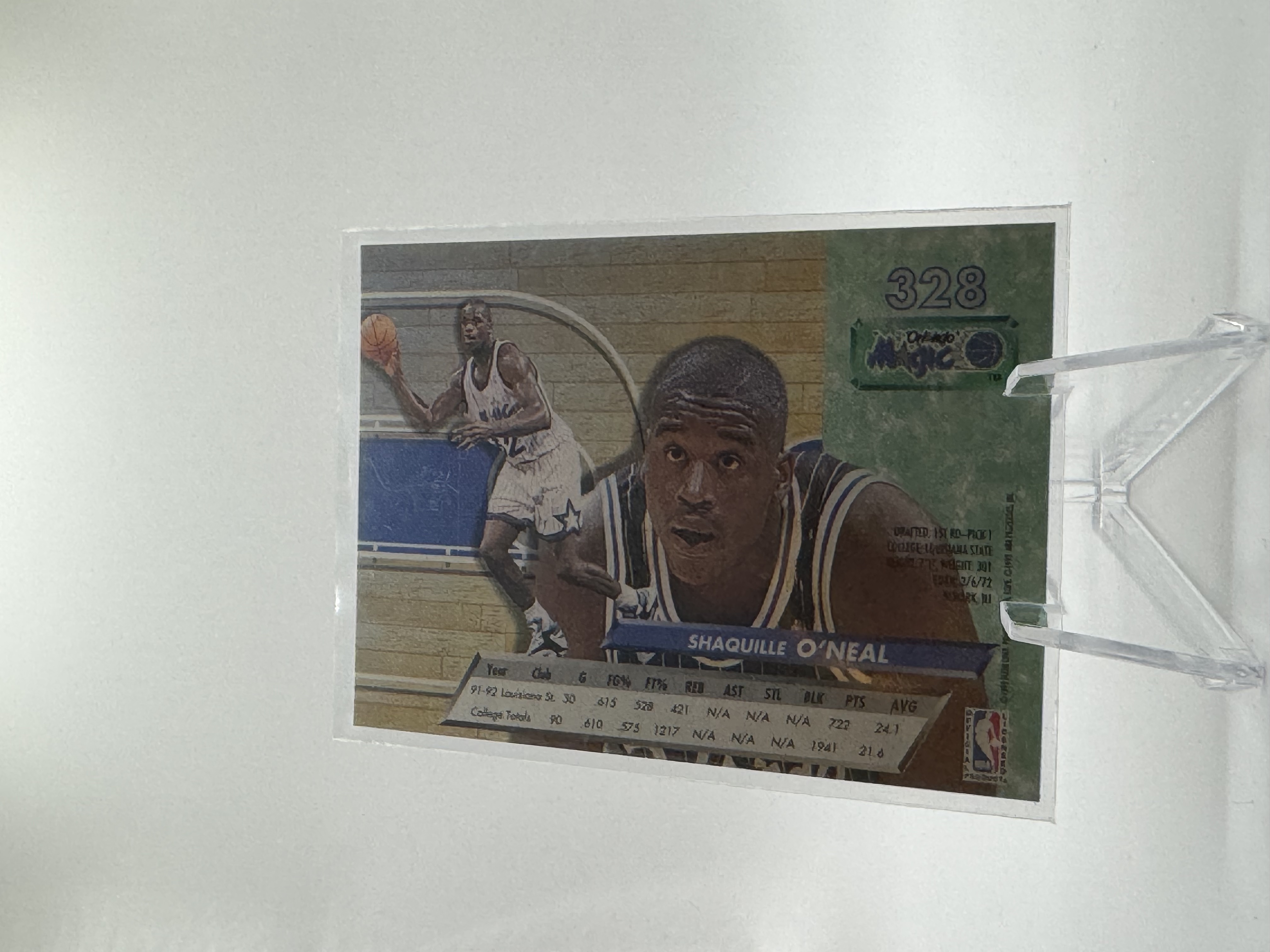 Shaquille O'Neal #328 1992-93 Fleer Ultra Rookie Card