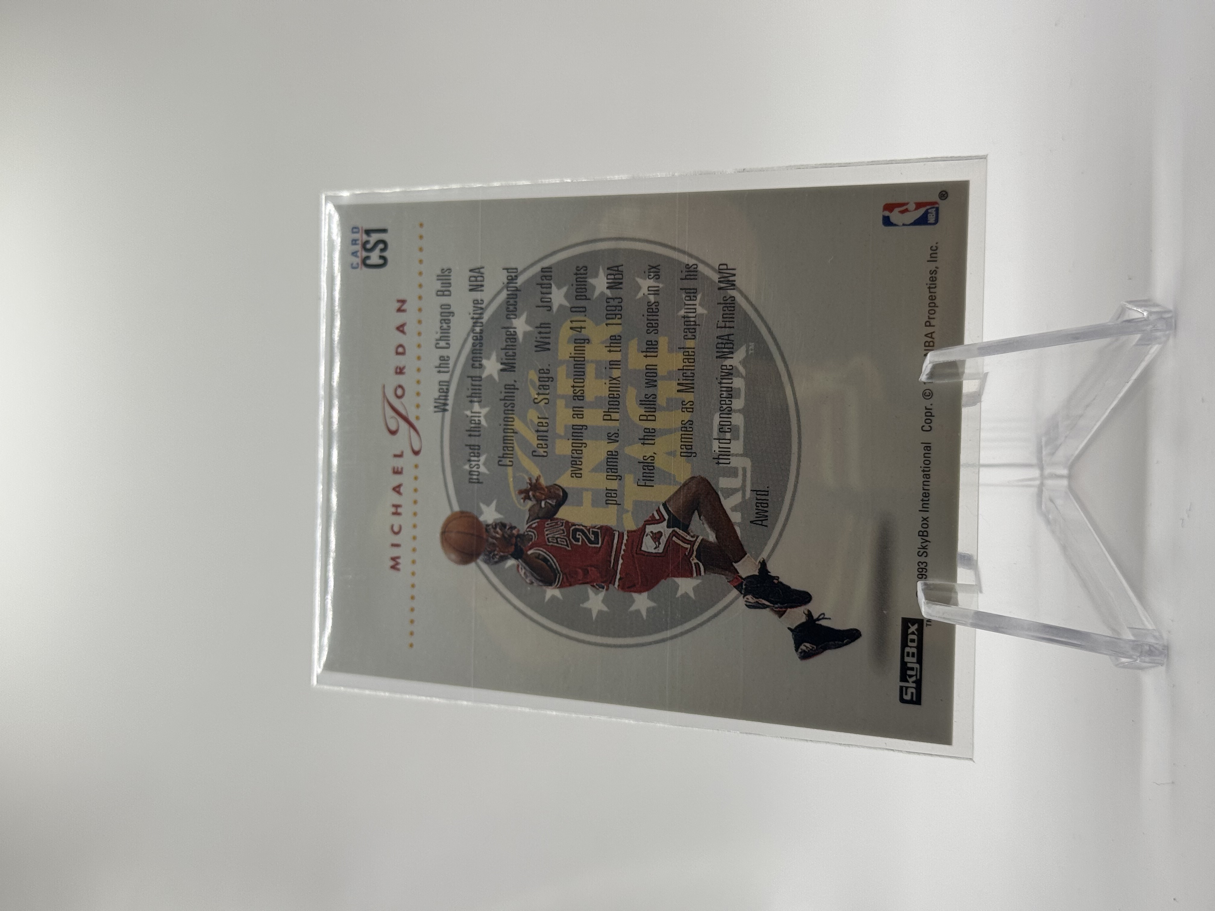 Michael Jordan 1993 Skybox Center Stage CS1