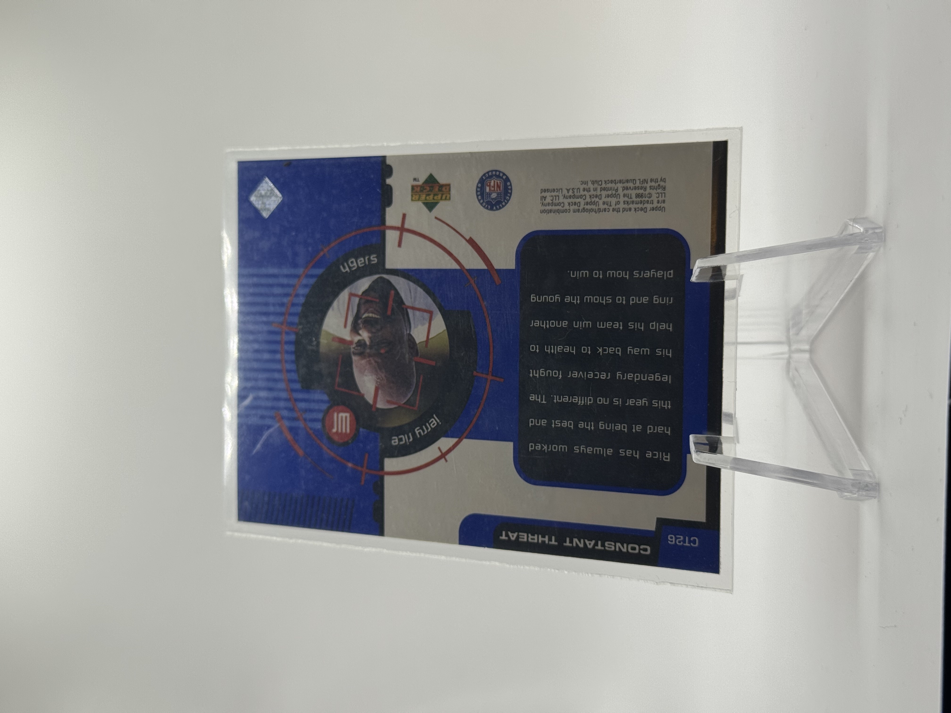 Jerry Rice 1998 Upper Deck Constant Threat #CT26