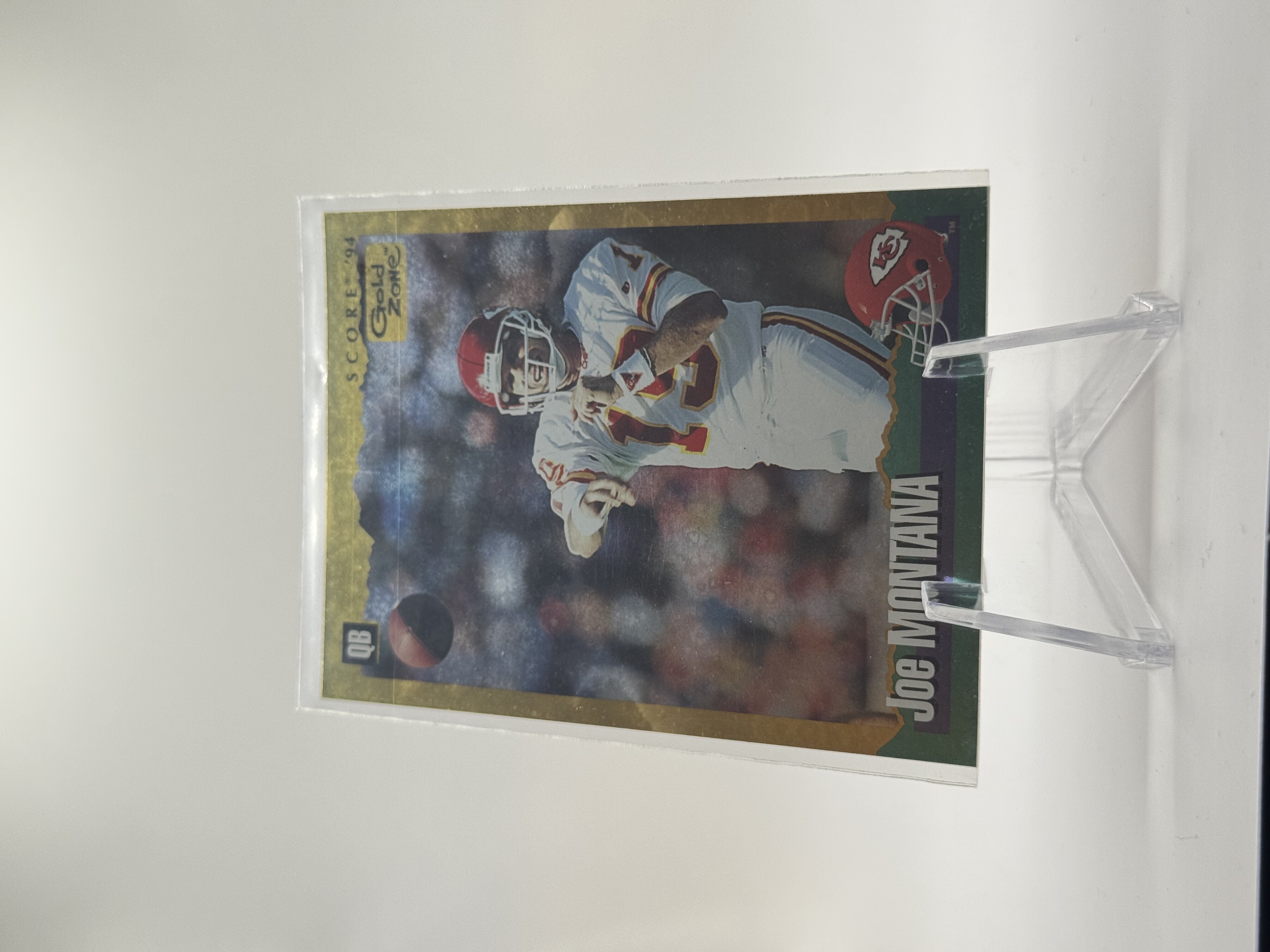 Joe Montana 1994 Score Gold Zone card #67
