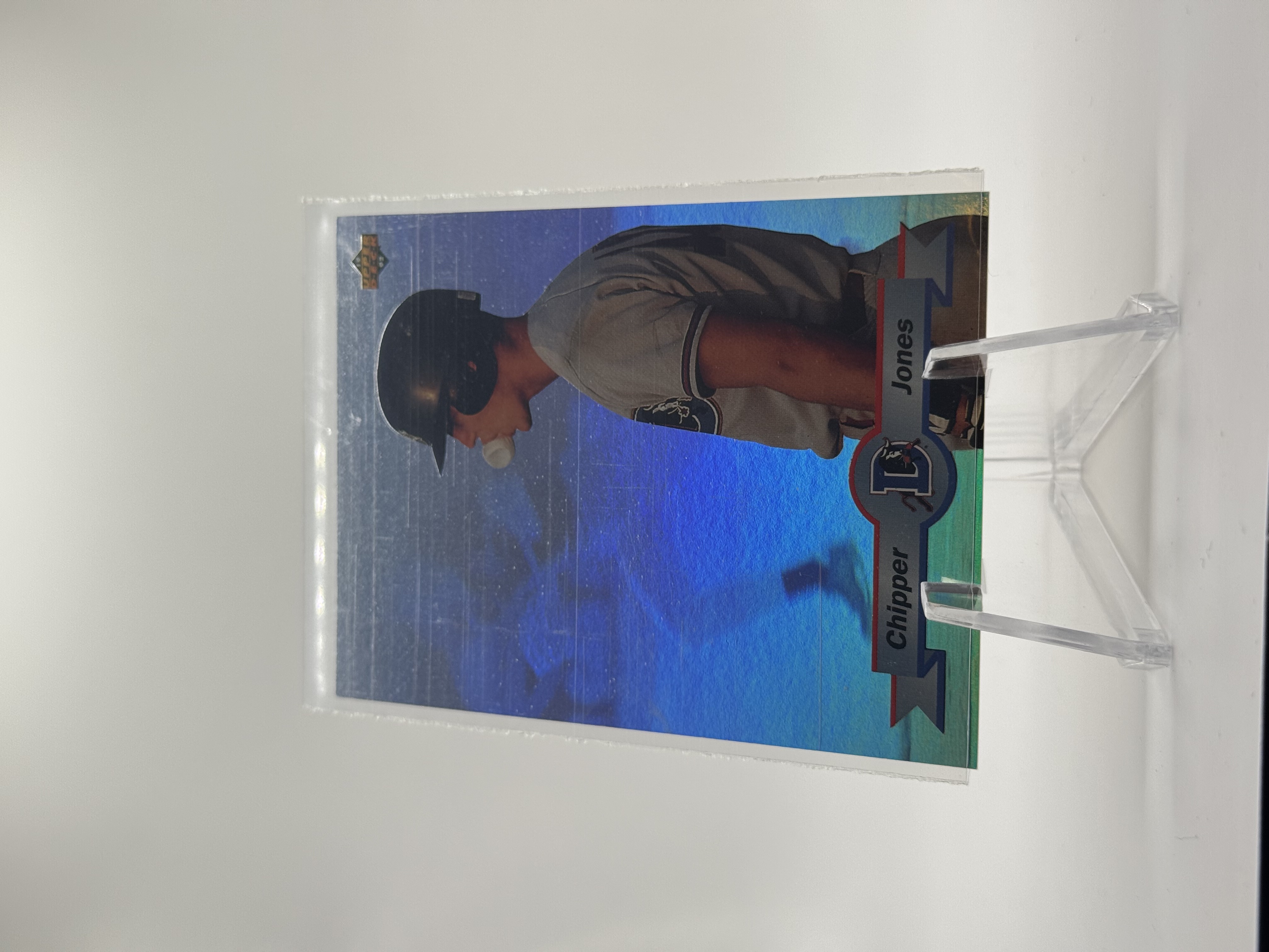 Chipper Jones 1992 Upper Deck Minor League #TP3 Mirrored Silver