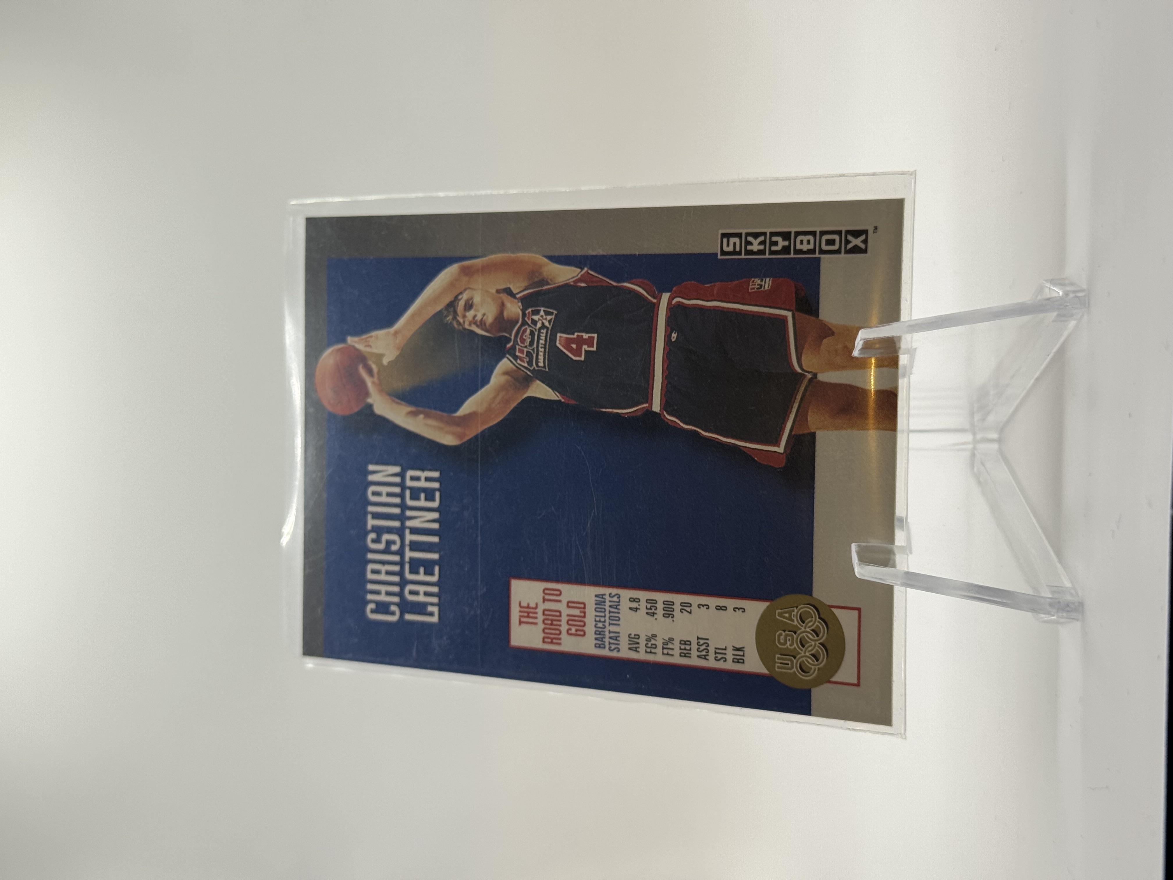 Christian Laettner ROOKIE CARD The Road to Gold 1992 Skybox