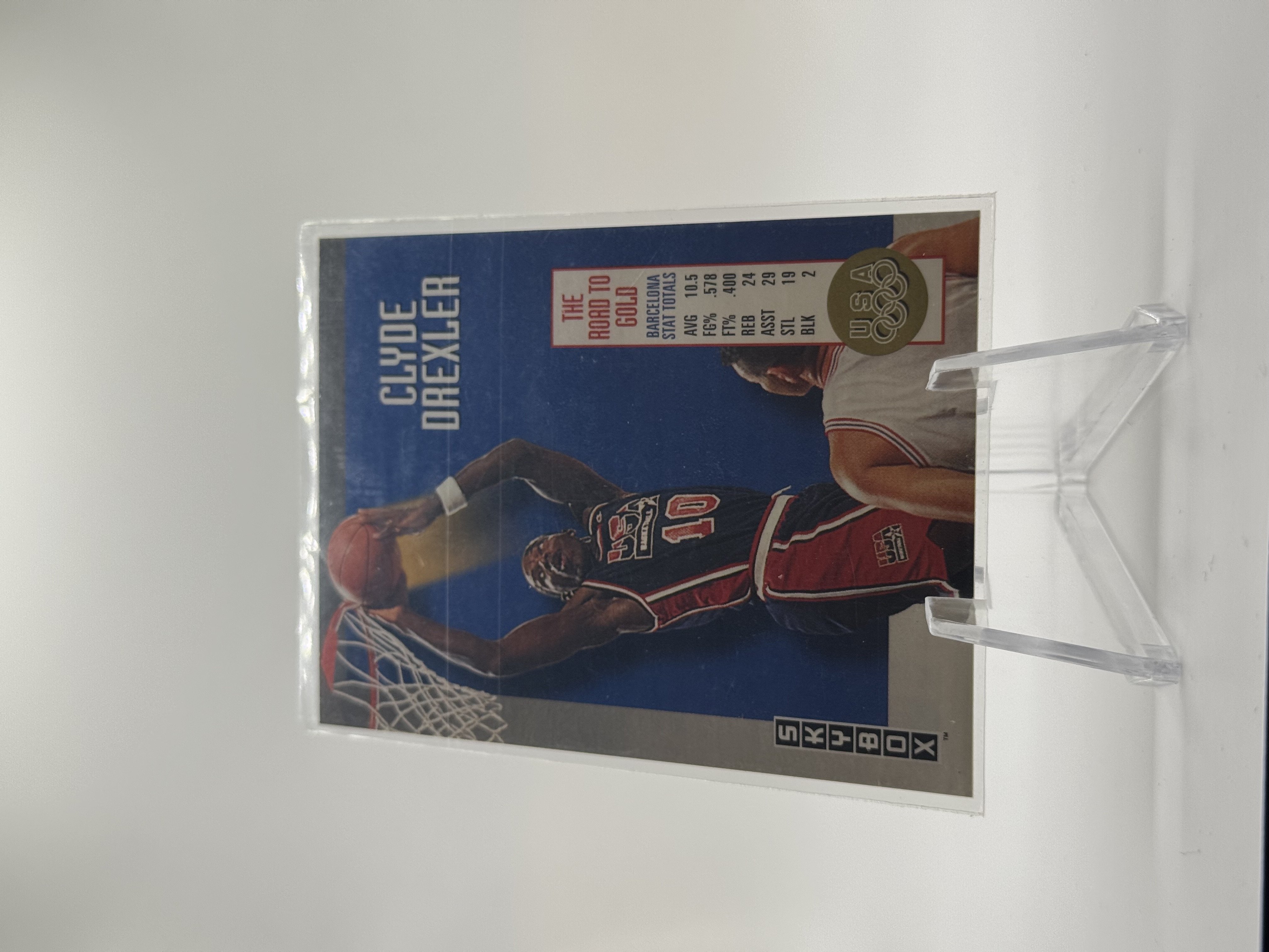 Clyde Drexler #USA1 1992-93 Skybox The Road to Gold