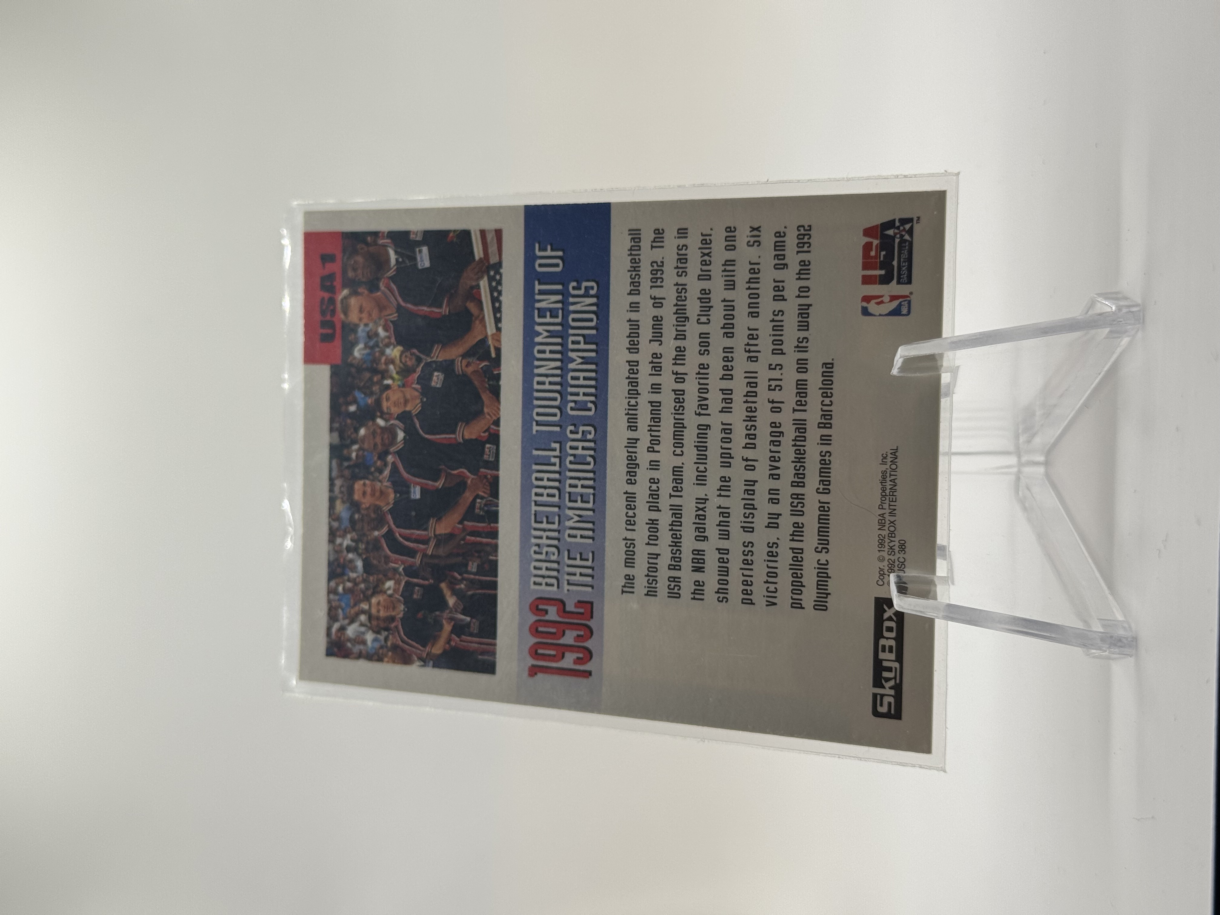 Clyde Drexler #USA1 1992-93 Skybox The Road to Gold