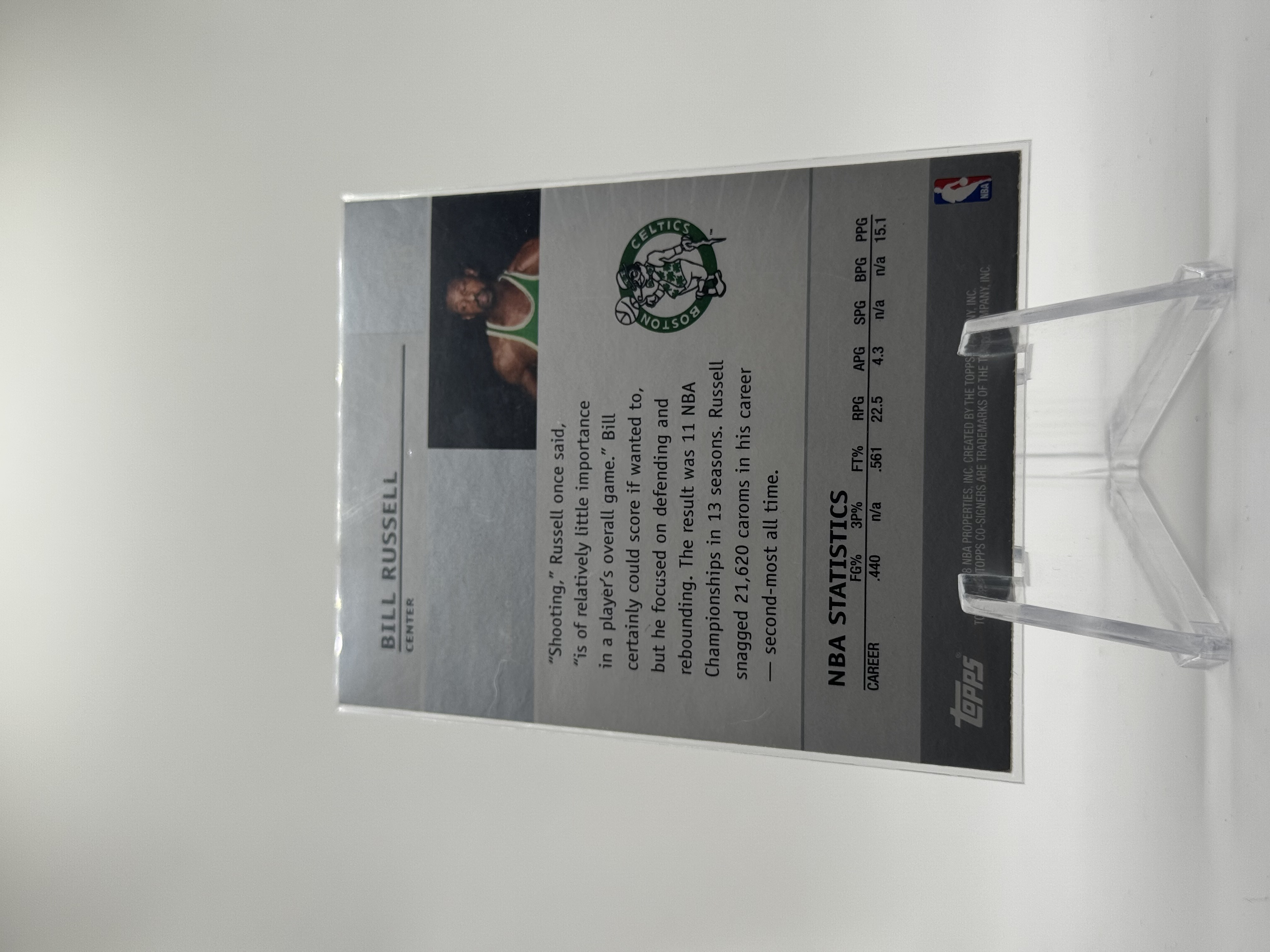 Bill Russell Silver Foil #98 - 2008-09 Topps Co-Signers