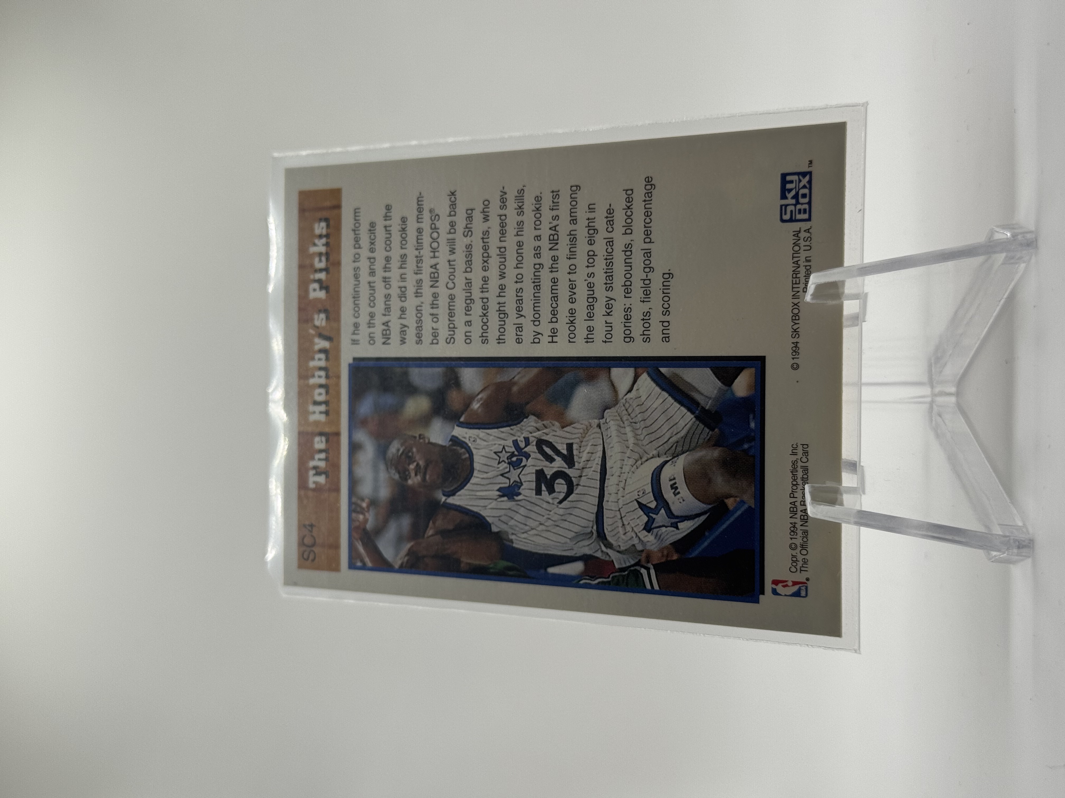 Shaquille O’Neal 1993-94 NBA Hoops #SC4