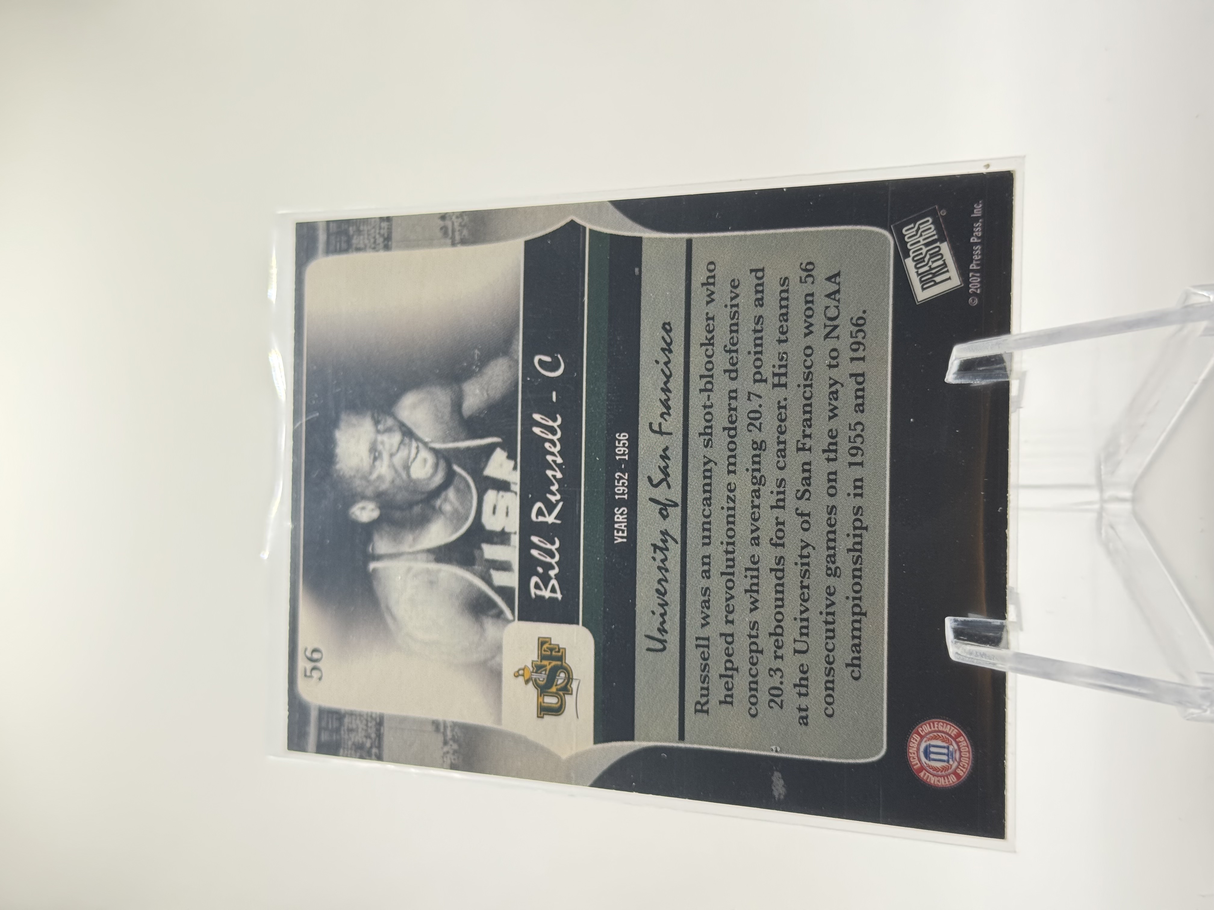 Bill Russell #56 - 2006-07 Press Pass Legends